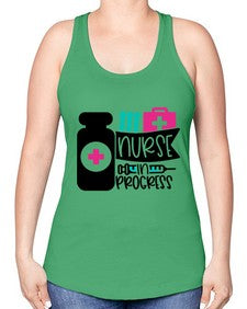Nurse In Progress Style Style 1161# - nurse -Racerback Tank