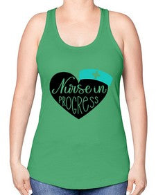 Nurse In Progress Style Style 1162# - nurse -Racerback Tank