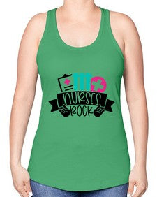 Nurses Rock Style Style 1253# - nurse -Racerback Tank