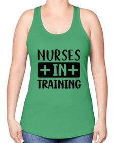 Nurses in training 1244# - nurse -Racerback Tank