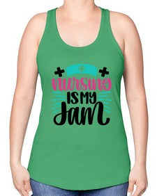 Nursing Is My Jam Style Style 1273# - nurse -Racerback Tank