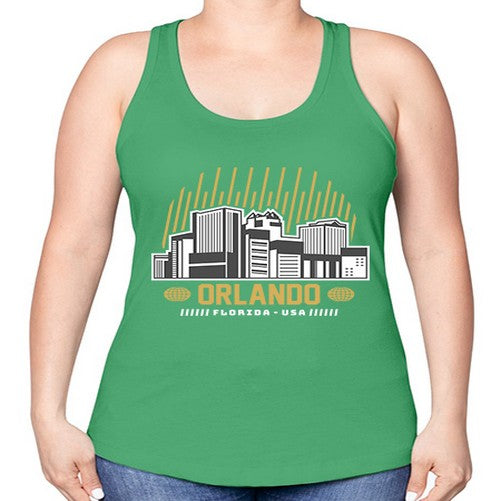 Orlando 1541# - cities -Racerback Tank