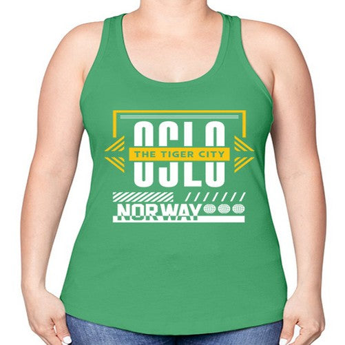 Oslo 1553# - cities -Racerback Tank
