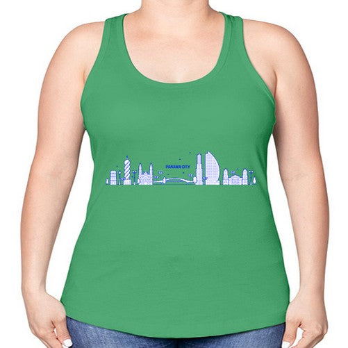 Panama 1570# - cities -Racerback Tank