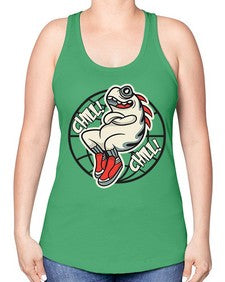 Pay the chills 201# - cartoon general -Racerback Tank