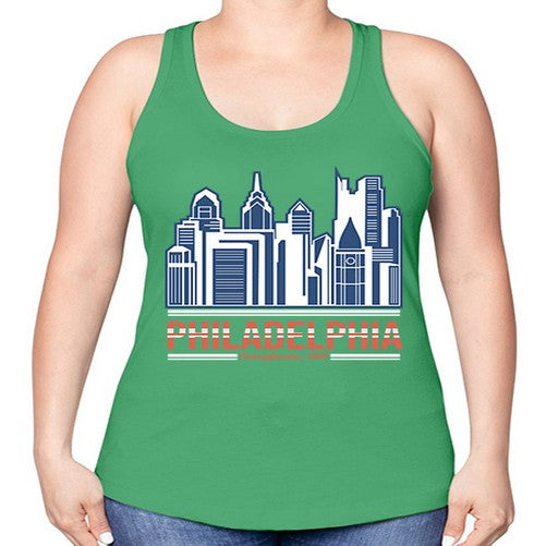 Philadelphia 1604# - cities -Racerback Tank
