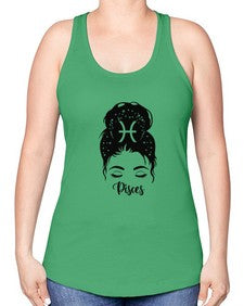 Pisces Woman - pisces -Racerback Tank