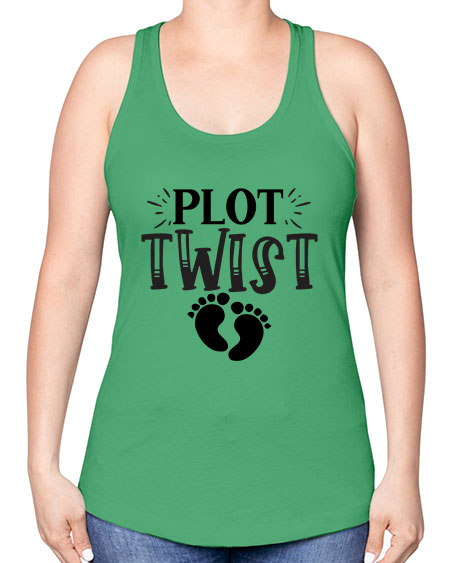Plot Twist 438# - kids -Racerback Tank