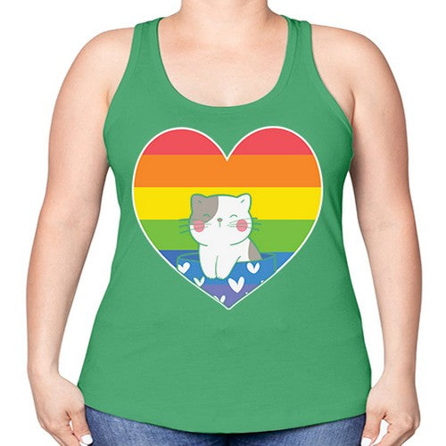Pride Cat LGBT Kawaii Cats Anime 276# - anime -Racerback Tank