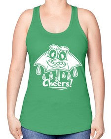 Rainy cheers 205# - cartoon general -Racerback Tank