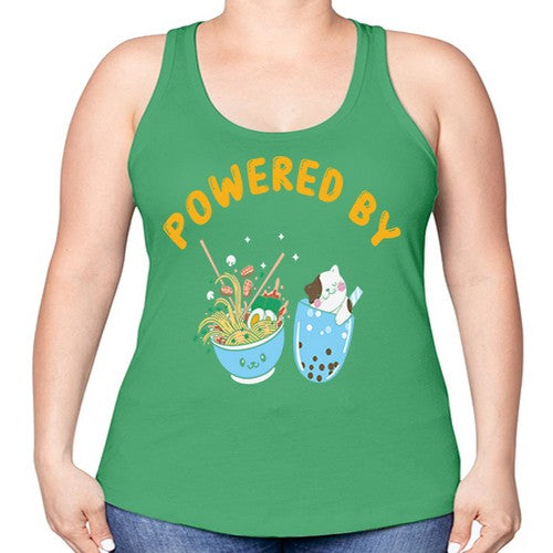 Ramen Bubble Tea Japanese Noodles Anime 278# - anime -Racerback Tank