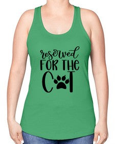 Reserved For The Cat Style 104# - cats -Racerback Tank