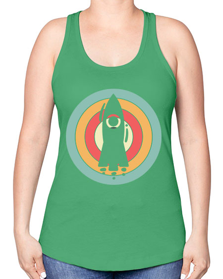 Rocket Scientist 150# - general science -Racerback Tank