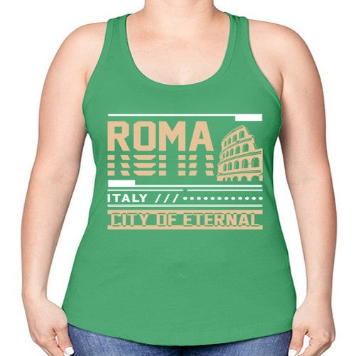 Roma 1745# - cities -Racerback Tank