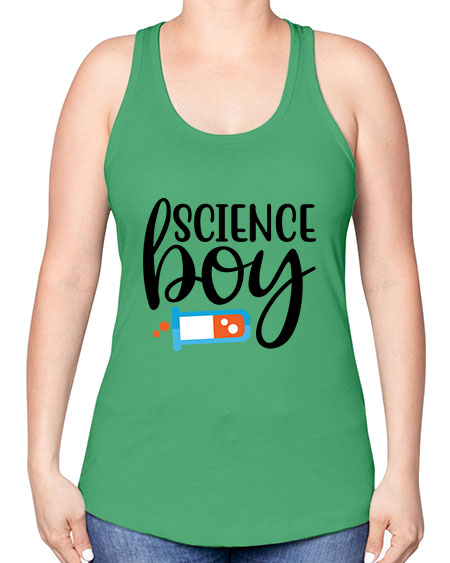 Science Boy 139# - general science -Racerback Tank