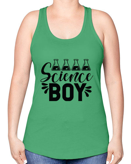 Science Boy 140# - general science -Racerback Tank
