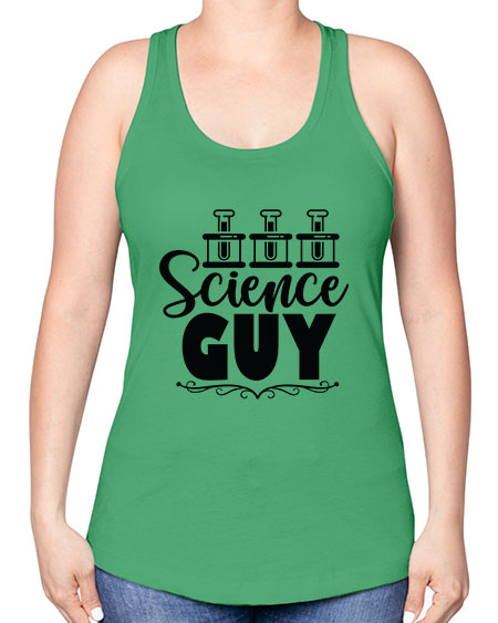 Science Guy 118# - general science -Racerback Tank