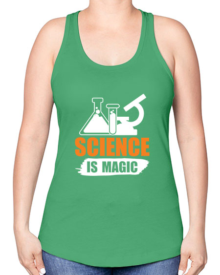 Science Is Magic 91# - general science -Racerback Tank