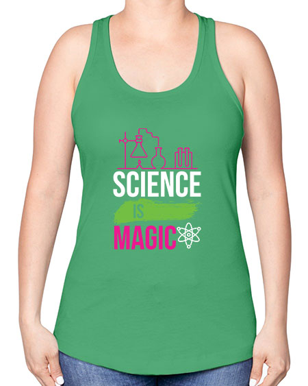 Science Is Magic 92# - general science -Racerback Tank
