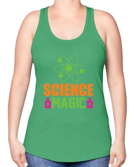 Science Magic 68# - general science -Racerback Tank