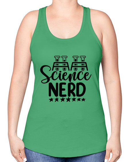 Science Nerd 58# - general science -Racerback Tank