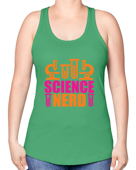 Science Nerd 59# - general science -Racerback Tank