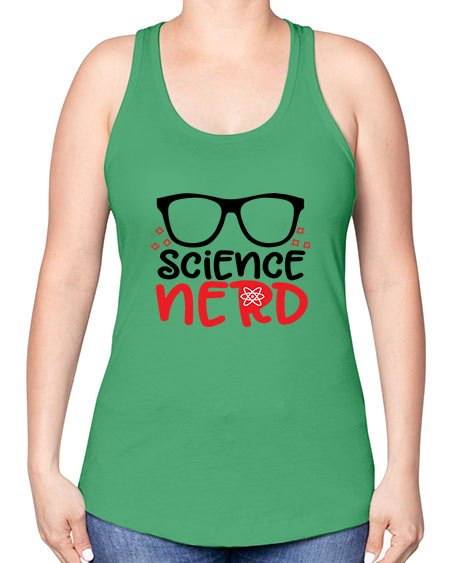 Science nerd 57# - general science -Racerback Tank