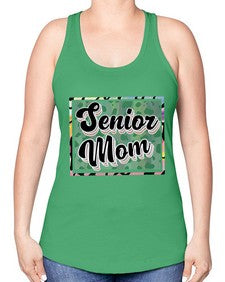 Senior mom 866# - twelfth grade -Racerback Tank