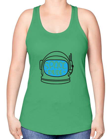 Spacedude 12# - space -Racerback Tank