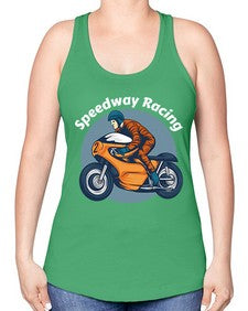 Speedway racing 64# - motorcycle -Racerback Tank