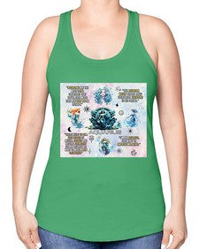 Straight Aquarius 468# - aquarius -Racerback Tank
