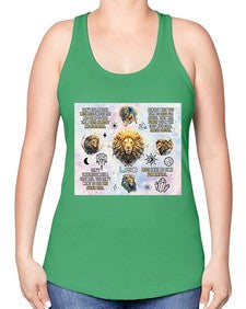 Straight Leo 473# - leo -Racerback Tank
