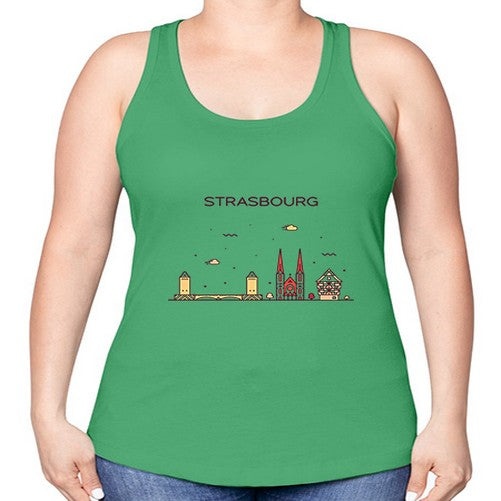 Strasbourg 1898# - cities -Racerback Tank