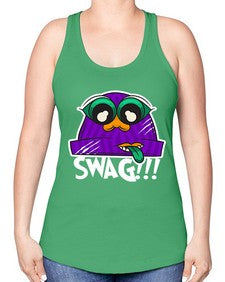 Swag beanie 247# - cartoon general -Racerback Tank