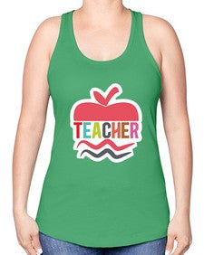 Teacher 1445# - teacher -Racerback Tank