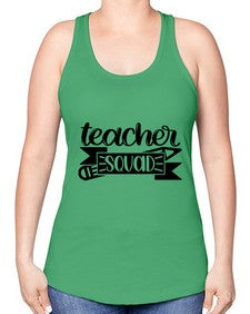 Teacher Squad Style 1464# - teacher -Racerback Tank