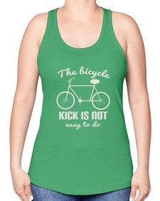 The bicycle kick is not easy to do 3# - bicycle -Racerback Tank