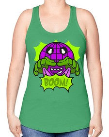 The boomdays 249# - cartoon general -Racerback Tank