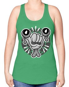 The nightmare 252# - cartoon general -Racerback Tank