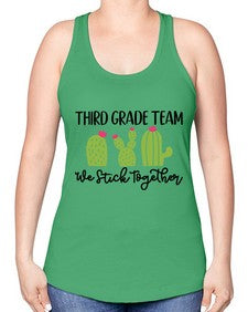 Third Grade Team 977# - third grade -Racerback Tank
