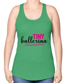 Tiny ballerina 202# - ballet -Racerback Tank