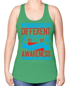 To become different from what we are we must have some awareness of what we are Style 11# - Self awareness -Racerback Tank