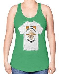 Today’s Accomplishments Were Yesterday’s Impossibilities Style 9# - motivation -Racerback Tank