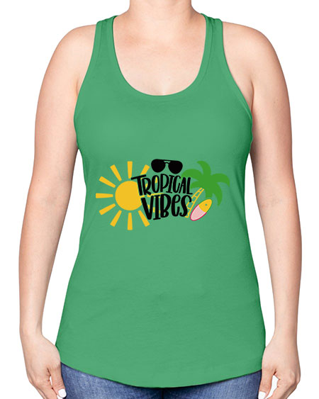 Tropical Vibes Style 9# - summer -Racerback Tank