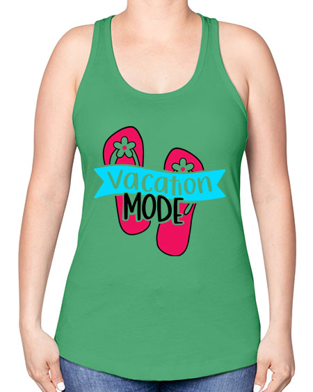 Vacation Mode Style 8# - summer -Racerback Tank
