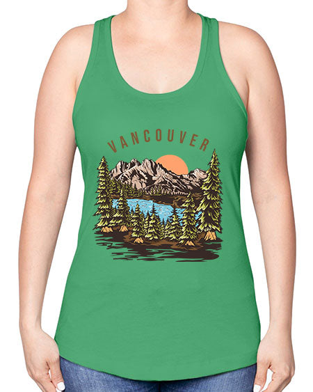 Vancouver 4# - nature -Racerback Tank