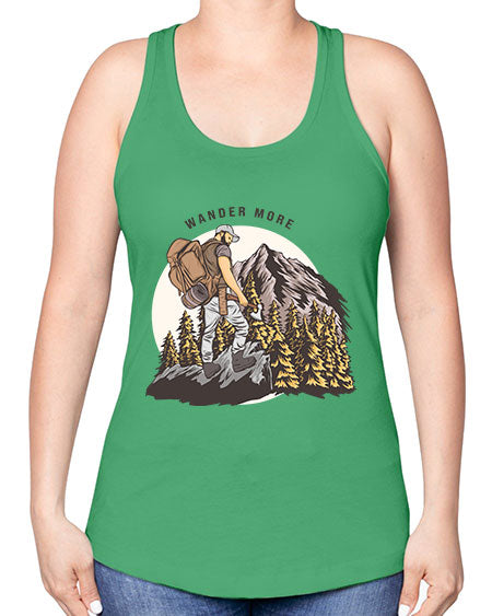 Wander More 3# - nature -Racerback Tank