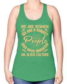 We are women we are people 42# - ufo -Racerback Tank