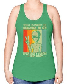 When I started the original alien 45# - ufo -Racerback Tank