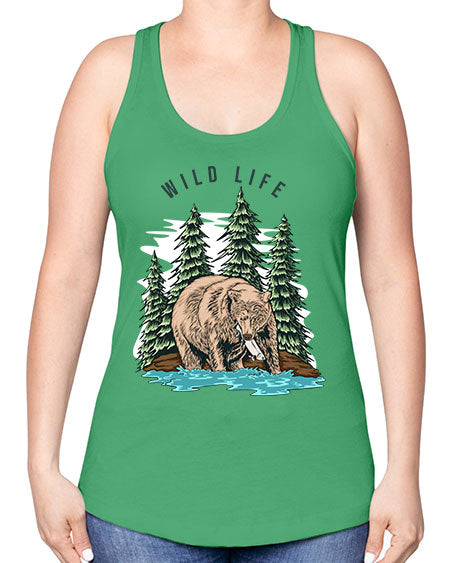 Wild Life 1# - nature -Racerback Tank